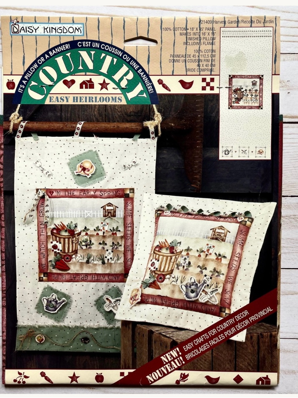 1996 Daisy Kingdom Craft Pattern - Harvest Garden #21409 - Country Easy Heirloom